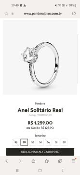 Anel Pandora s925 Ale 52