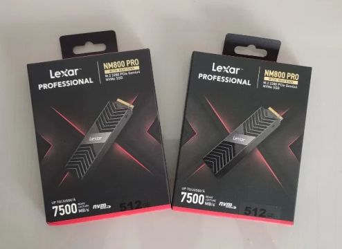 SSD M.2 NVME Lexar 512GB 7500 MB/s Leitura PCIe Gen 4 GAMER