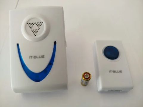 Campainha sem fio com controle remoto em até 100m em céu aberto (Jk Eletronicos)