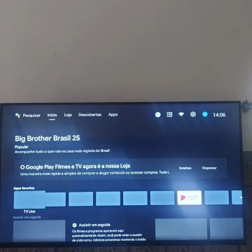 TV aiwa 43 nova 3 meses de uso  Smart