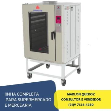Forno Turbo 10 Esteiras a Gás Novo