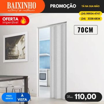 Porta de PVC Sanfonada 70CM