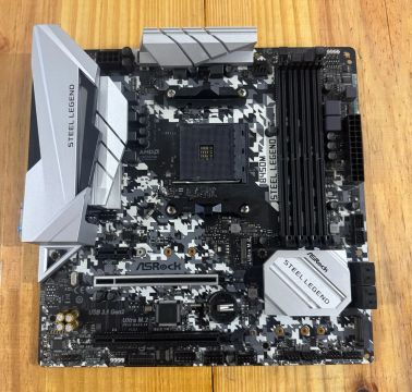 Placa mãe b450m steel legend 