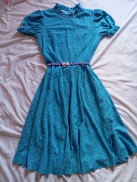 Vestido azul vintage