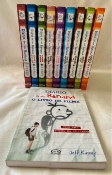 Coleção DIÁRIO DE UM BANANA (9 livros - capa dura) + Livro do Filme