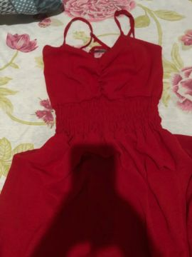 vestido vermelho longo