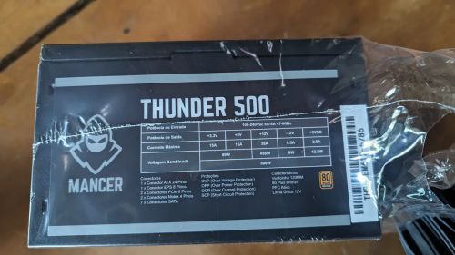 Fonte PC Mancer Thunder 500 500W 80 Plus Bronze