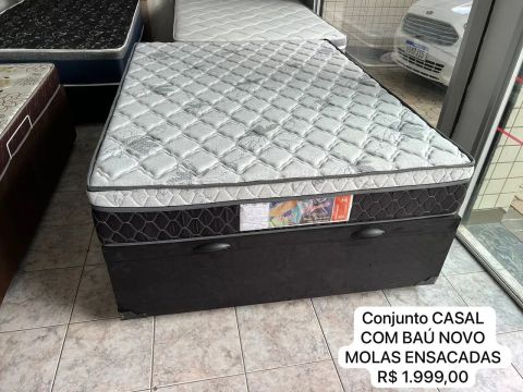 CAMA BAÚ CASAL 