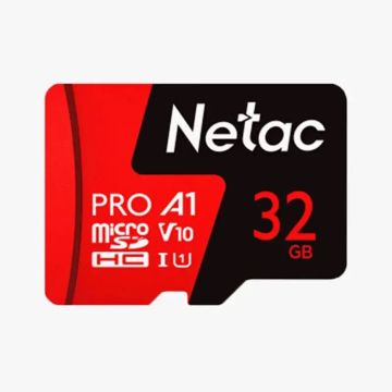 Cartão de Memória Micro SD 32GB Netac PRO A1 Original - Classe 10