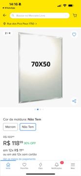 Espelho bisotado 70x50