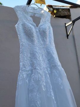 VESTIDO DE NOIVA LONGO - LINDÍSSIMO E SUPER ELEGANTE (TAM G) 