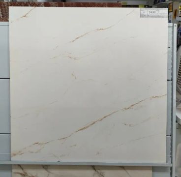 Piso 75x75 acetinado Calacata Gold Matte