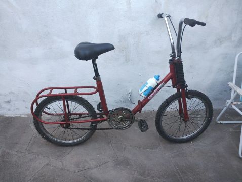 Bicicleta Caloi antiga berlineta dobrável 