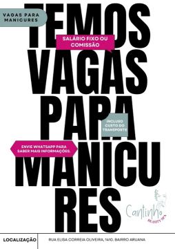 Manicure e escovista
