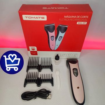 Máquina de Corte Elétrica Recarregável para Cães e Gatos - TO-MATE