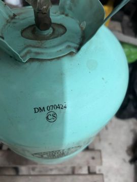 Cilindro de gás refrigerante R134A Tetrafluo (ainda com o lacre) (Aceito Cartão/Com juros)