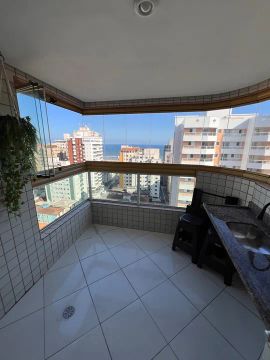 Apto Temporada Varanda Gourmet Praia Grande Aviação 