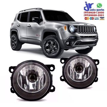 Par Farol Milha Jeep Renegade 2015 2016 2017 2018 2019 2020 Auxiliar Neblina