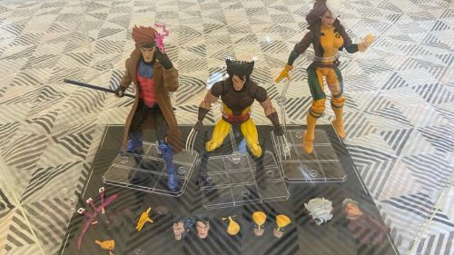 Bonecos X-Men Marvel Legends - Wolverine, Gambit e Rogue