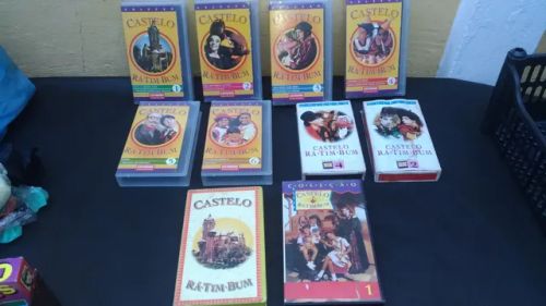 Castelo Rá Tim Bum fitas VHS vídeo, capas e fitas em bom estado, envio qualquer local.