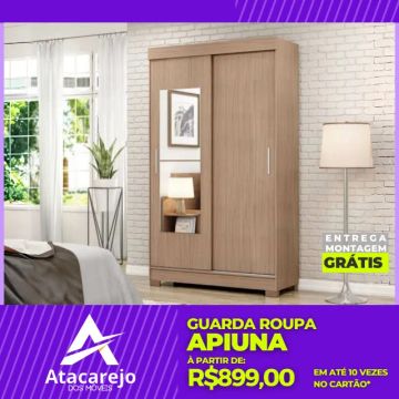 Guarda Roupa Solteiro Entrega E Monta Grátis 
