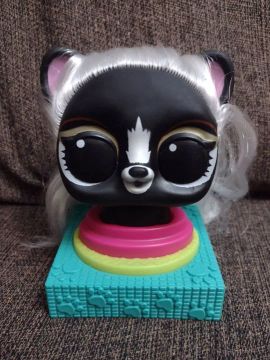 Boneca gatinha LOL Surprise  -  Cabeça Cabelo Branco