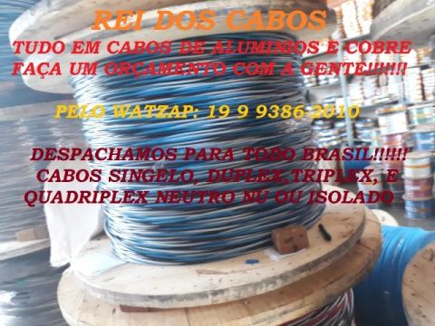 Cabo triplex 16mm com o neutro isolado para instalação subterrânea não precisa de conduite