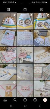 Bebê Enxoval - Lindos Kits Bordados