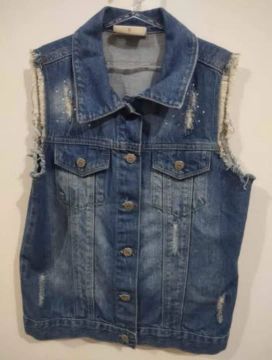 COLETE JEANS INFANTIL MENINA TAM 10 