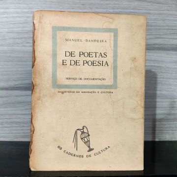 Autografado por Manuel Bandeira - De Poetas e de Poesia 