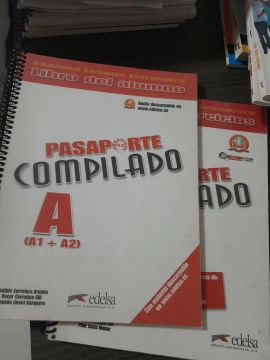 Passaporte compilado A1+A2 livro do aluno + caderno de exercícios 