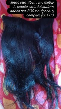 Cabelo humano tela 300 reais
