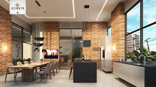 Edificio Azimuth na Península| Apartamento com 4 suites e 196m² com vista mar