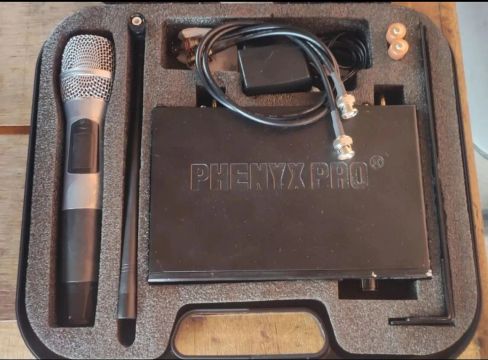 Kit Microfone Sem Fio Phenyx Pro PTU-1U