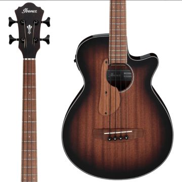 Baixolão Eletroacústico 4 cordas Ibanez Mahogany Sunburst
