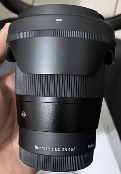 Lente Sigma 16mm F/1.4 Dc Dn Para Sony E apsc