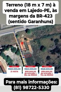 Oportunidade imperdível de Terreno em Lajedo-PE!