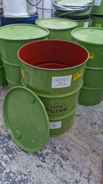 Tambor de 200 Litros usados tampa removível limpos 