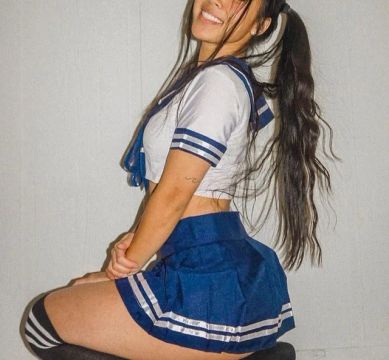 Fantasia estudante japonesa azul 