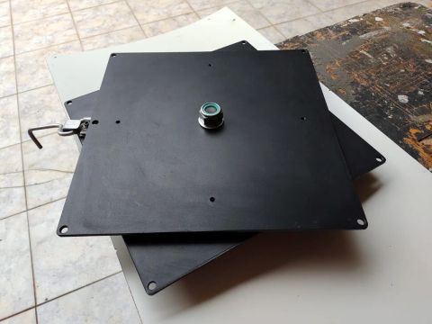 Conjunto base e Plataforma Giratória para banco de Motorhome etc