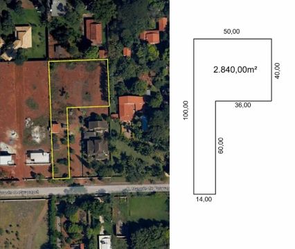 Terreno 2.840m² em Mansões do Campo