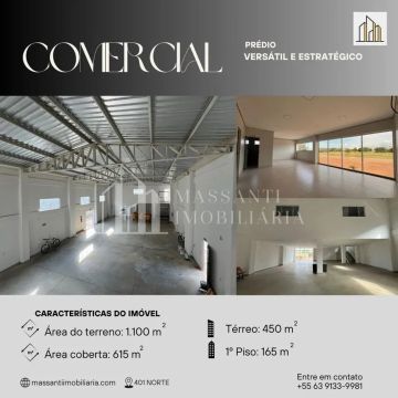 Galpão Comercial com 1.100m² para Locação Palmas TO
