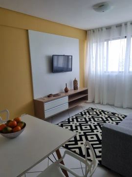 Quarto e sala ponta verde