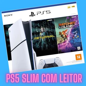 Ps5 slim com leitor Playstation 5 novo lacrado com garantia