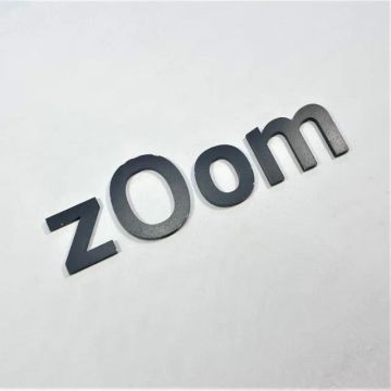 (Aceito cartão) Decoração Letreiro  "zOom" (4 peças) em PVC