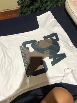 Camiseta Exu do blues - Branca - Tamanho M