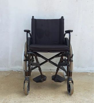 Cadeira de rodas alumínio Ortomobil slim dobrável 