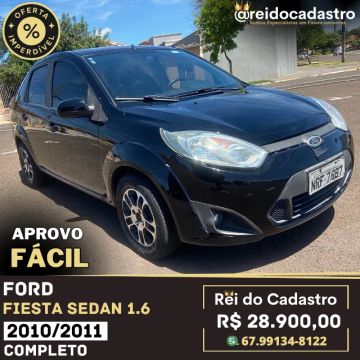 Fiesta Sedan 1.6 2010/2011 - Completo - R$ 28.900,00 - Aprovo Fácil - Ent. 5.000,00 +48X 
