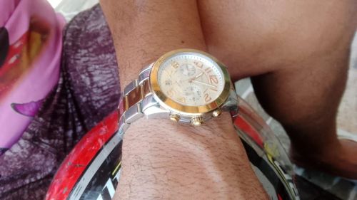Relógio Michael Kors Masculino Dourado e Prata