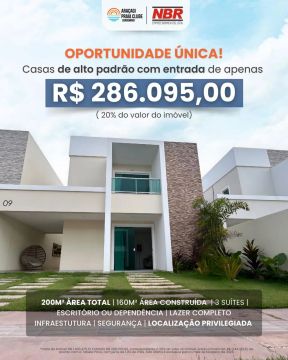 Vendo Casa em Condomínio Alto Padrão no Araçagy , 200m²,  3 Suítes, Próximo a Praia.